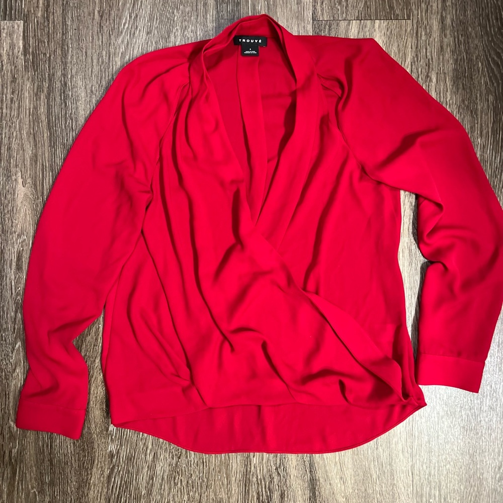 Trouve Red blouse
